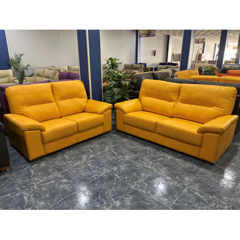 SOFA 3 Y 2 PLAZAS PIEL MD-7