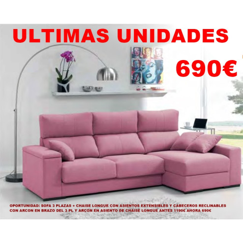 SOFA 3 PL EXTENSIBLE +...